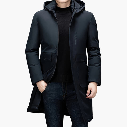 R&B | Stilvolle Winterjacke mit Kapuze für Männer
