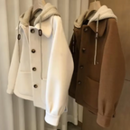 leicht dicke Jacke mit Kapuze