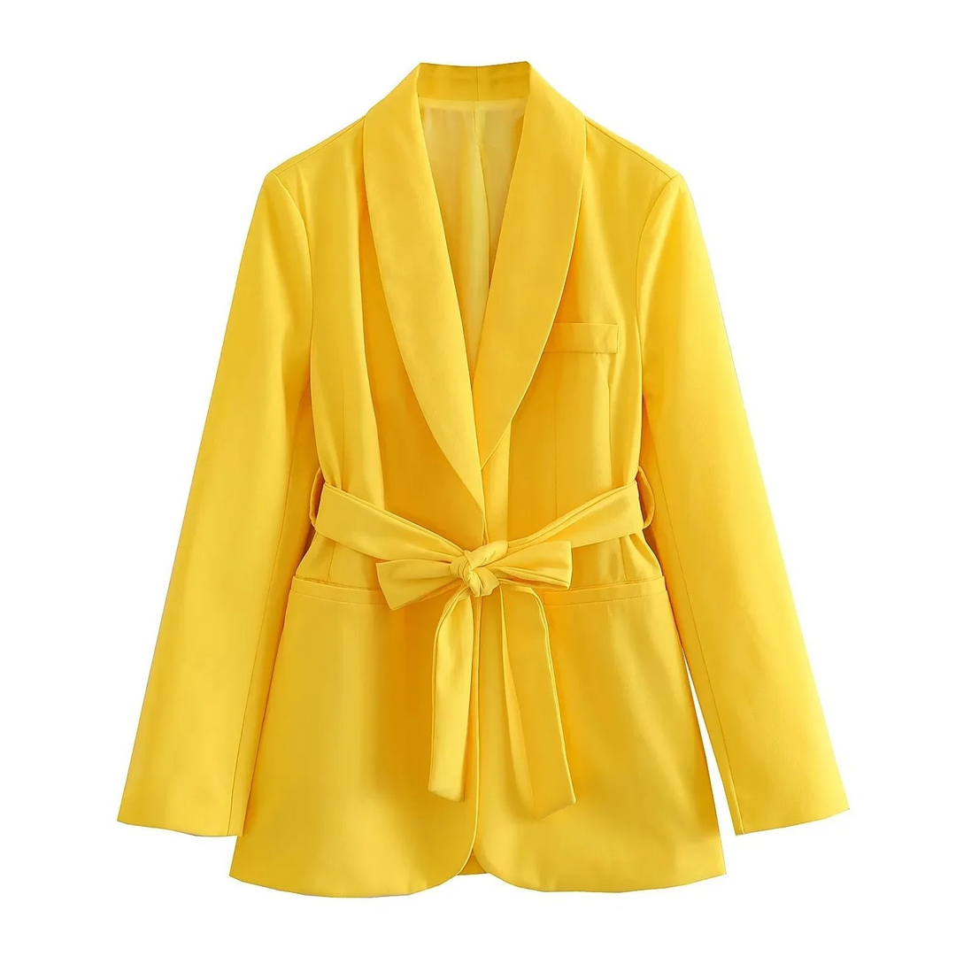 R&B | Mehrfarben Hausbekleidungsstil Blazer und Hose Set