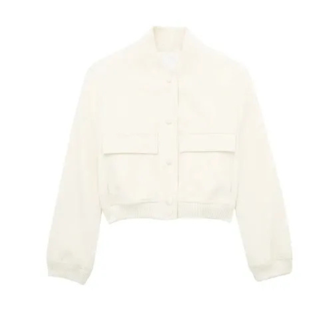 R&B | Kurze Jacke mit Rundhalsausschnitt für Frauen