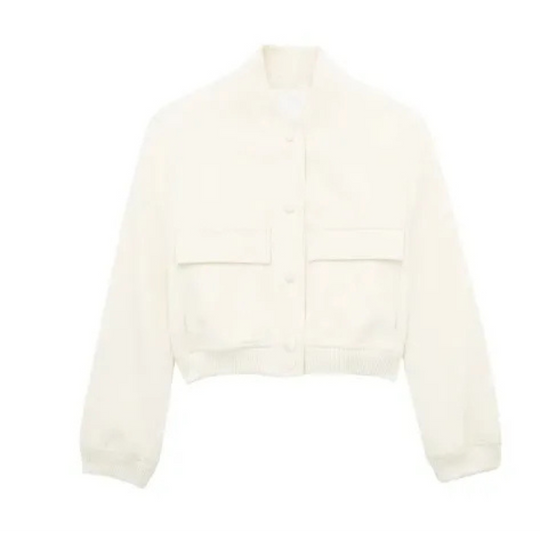 R&B | Kurze Jacke mit Rundhalsausschnitt für Frauen