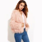 R&B | Mantel aus Kunstfell für Frauen schick