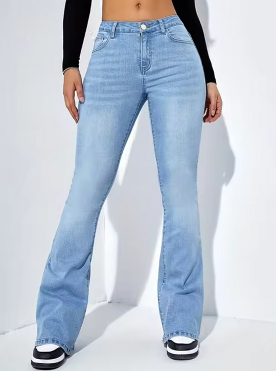 R&B | Schicke High-Waist-Schlagjeans für Damen