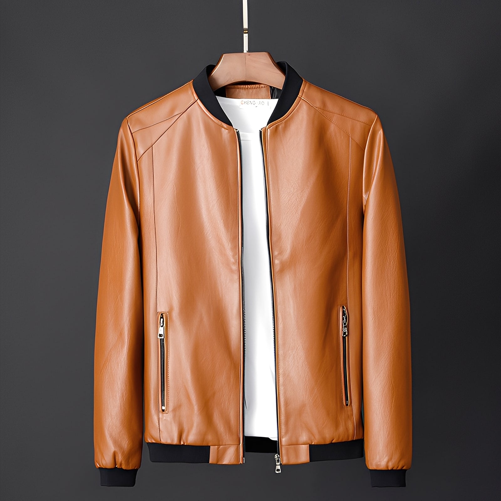 R&B | Stylische Biker-Lederjacke für Männer