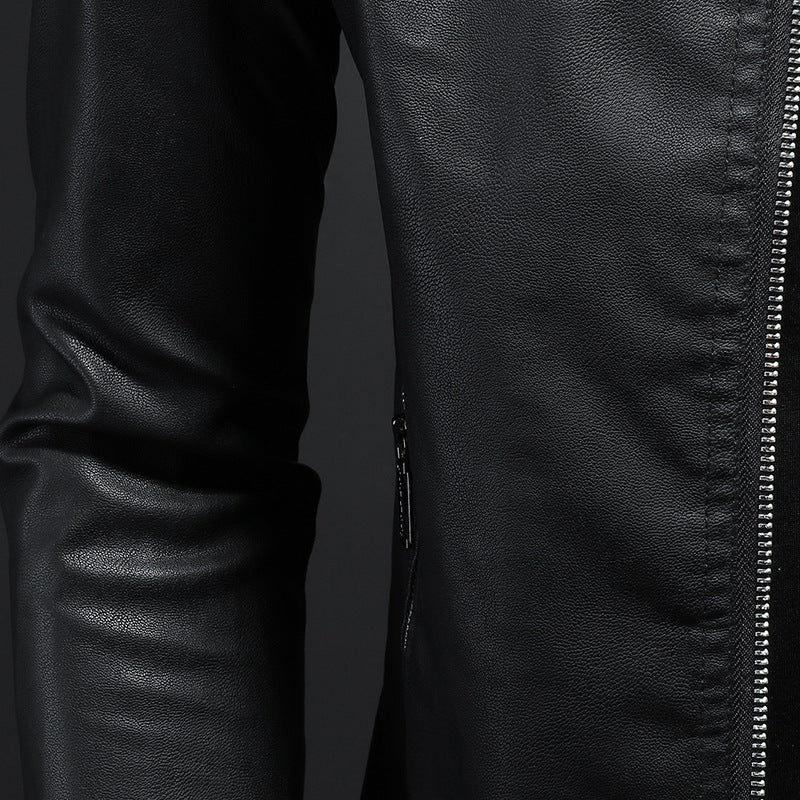 R&B | Stylische, Slim Fit Lederjacke für Männer