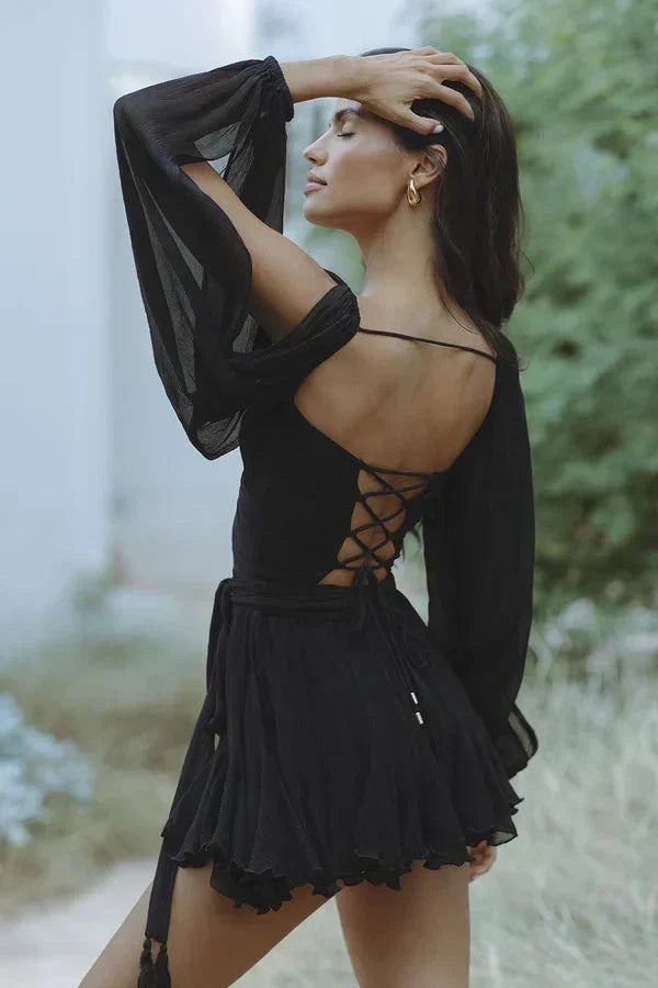 EB - Minikleid mit Laternenärmeln