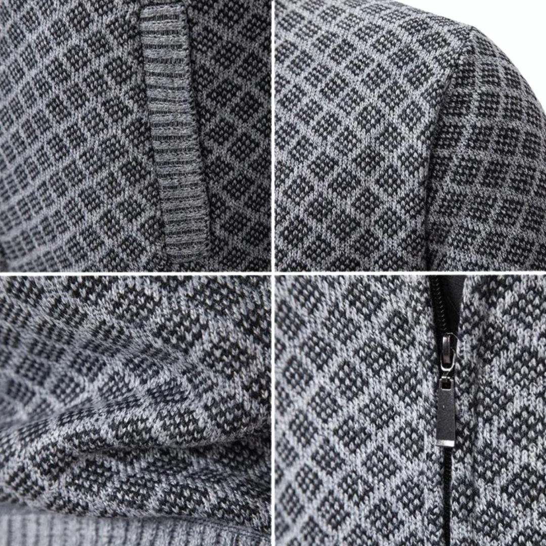 R&B | Strickjacke Im Business-Look - Eleganter Freizeit- und Büro-Stil