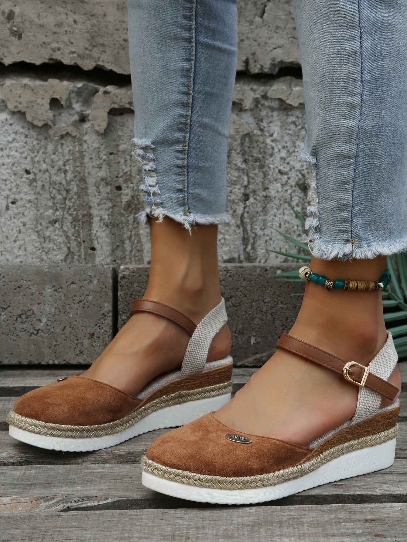 R&B | Orthopädische Trendy Braune Espadrilles
