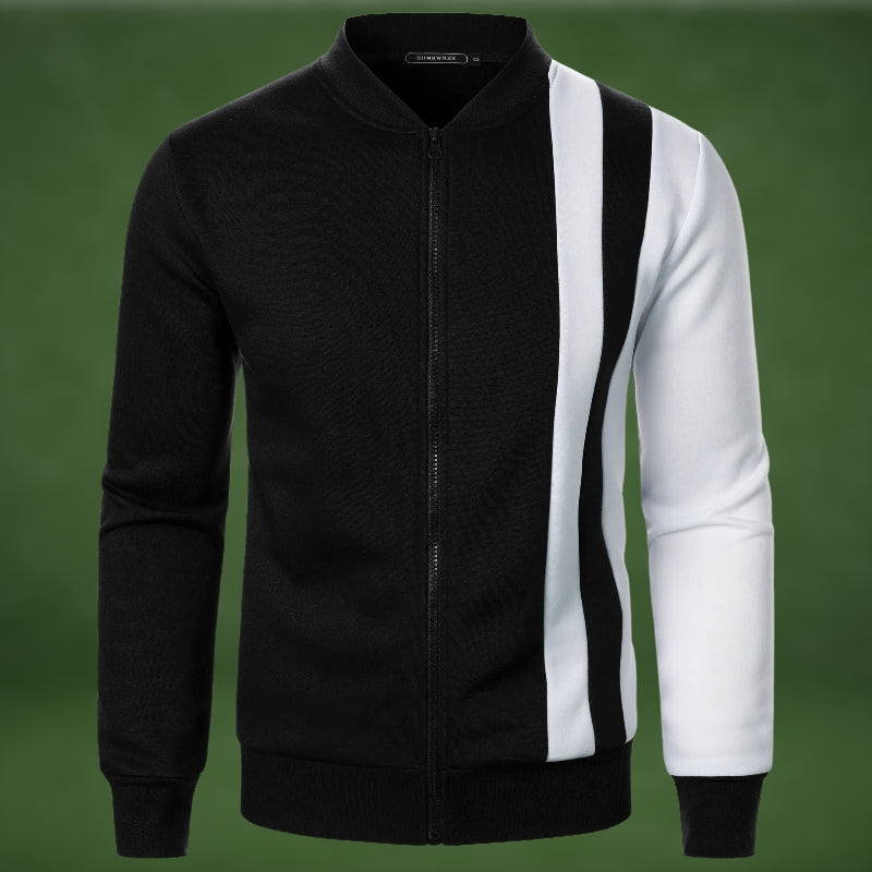 R&B | Sportliches Sweatshirt mit Reißverschluss Polyester-mischung Dynamisches Design