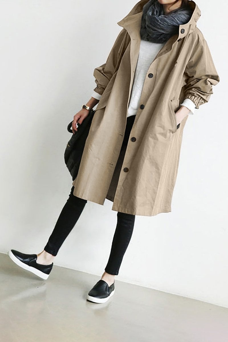 Damen Kapuzenjacke in mittlerer Länge