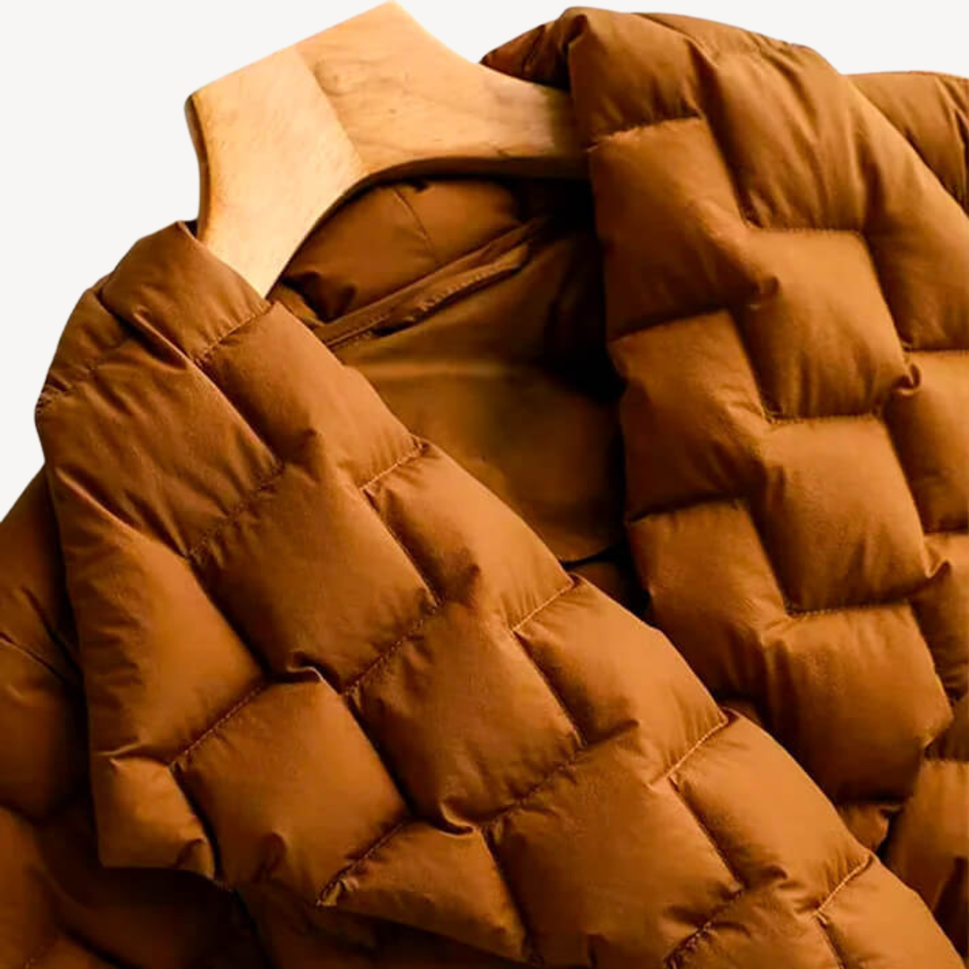R&B | Damen Stepp-Pufferjacke mit Gürtel