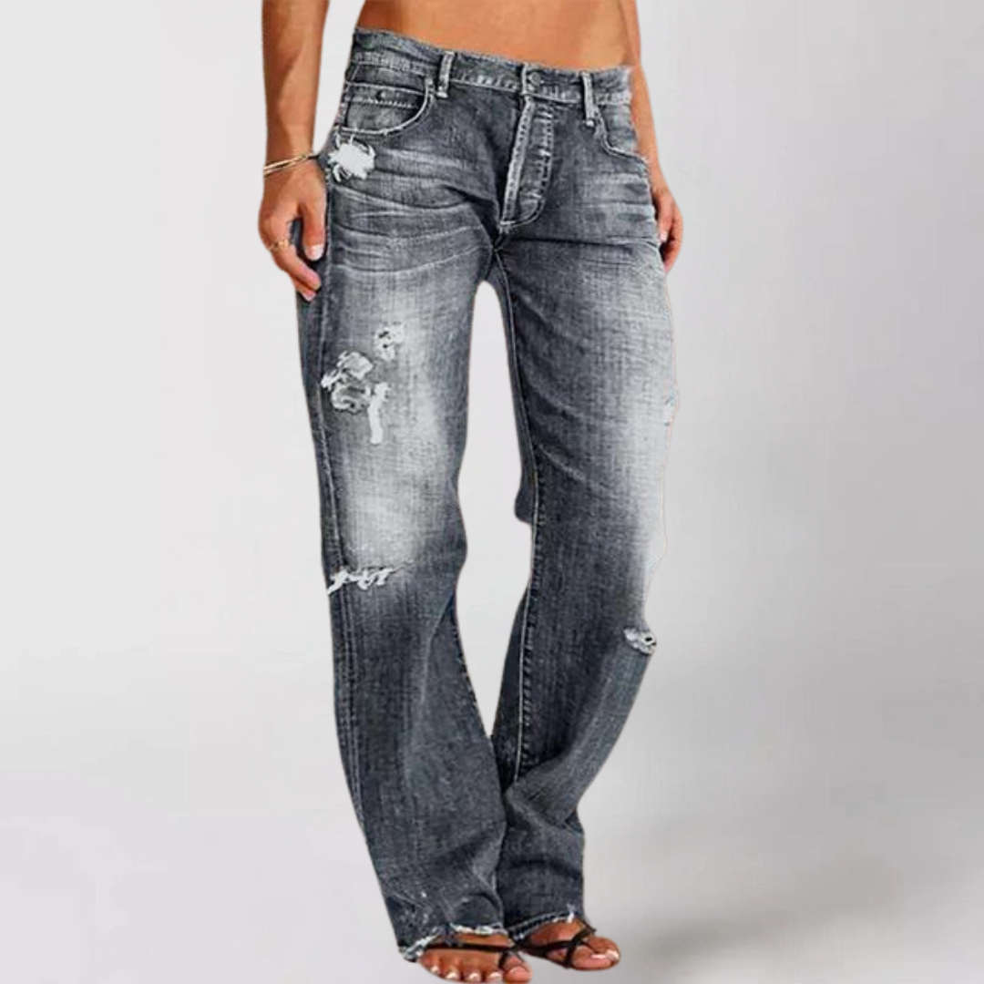 R&B | Denim-Jeans mit Weitem Bein