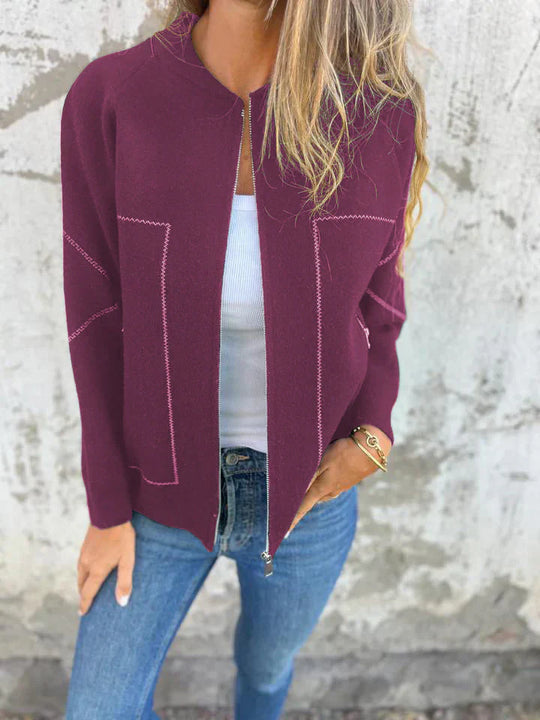 R&B | Trendiger Cardigan mit Reißverschluss Gemütlicher Look Modisch und Vielseitig