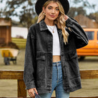 R&B | Denimcharm Klassisch Vintage Denim Jack für Damen