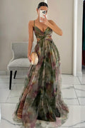 R&B | Enchant My Love Print Maxi Kleid