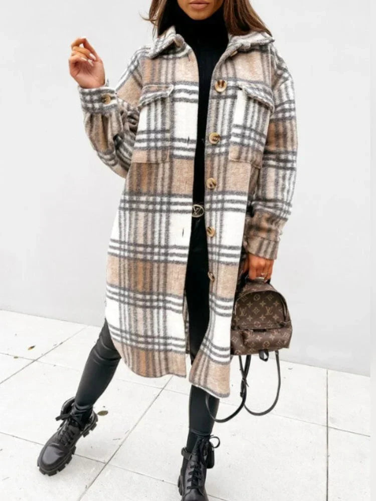 R&B | Lange Karierte Jacke