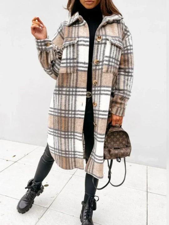 R&B | Lange Karierte Jacke