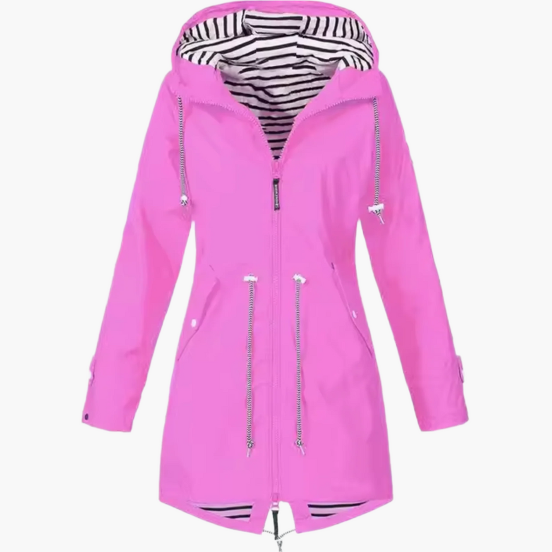 R&B | Regenjacke Outdoor Windbreaker mit Kapuze - Wasserdichte Übergangsjacke für Freizeit & Reisen