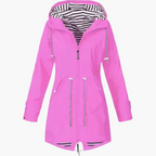 R&B | Regenjacke Outdoor Windbreaker mit Kapuze - Wasserdichte Übergangsjacke für Freizeit & Reisen