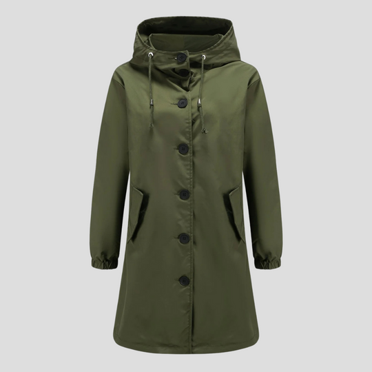R&B | Wasserdichte Regenjacke mit Kapuze für Damen