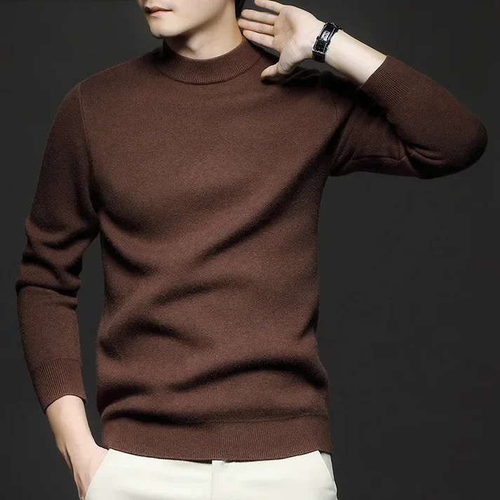 R&B | Klassischer Strickpullover Rundhals Zeitloses und Elegantes Aussehen