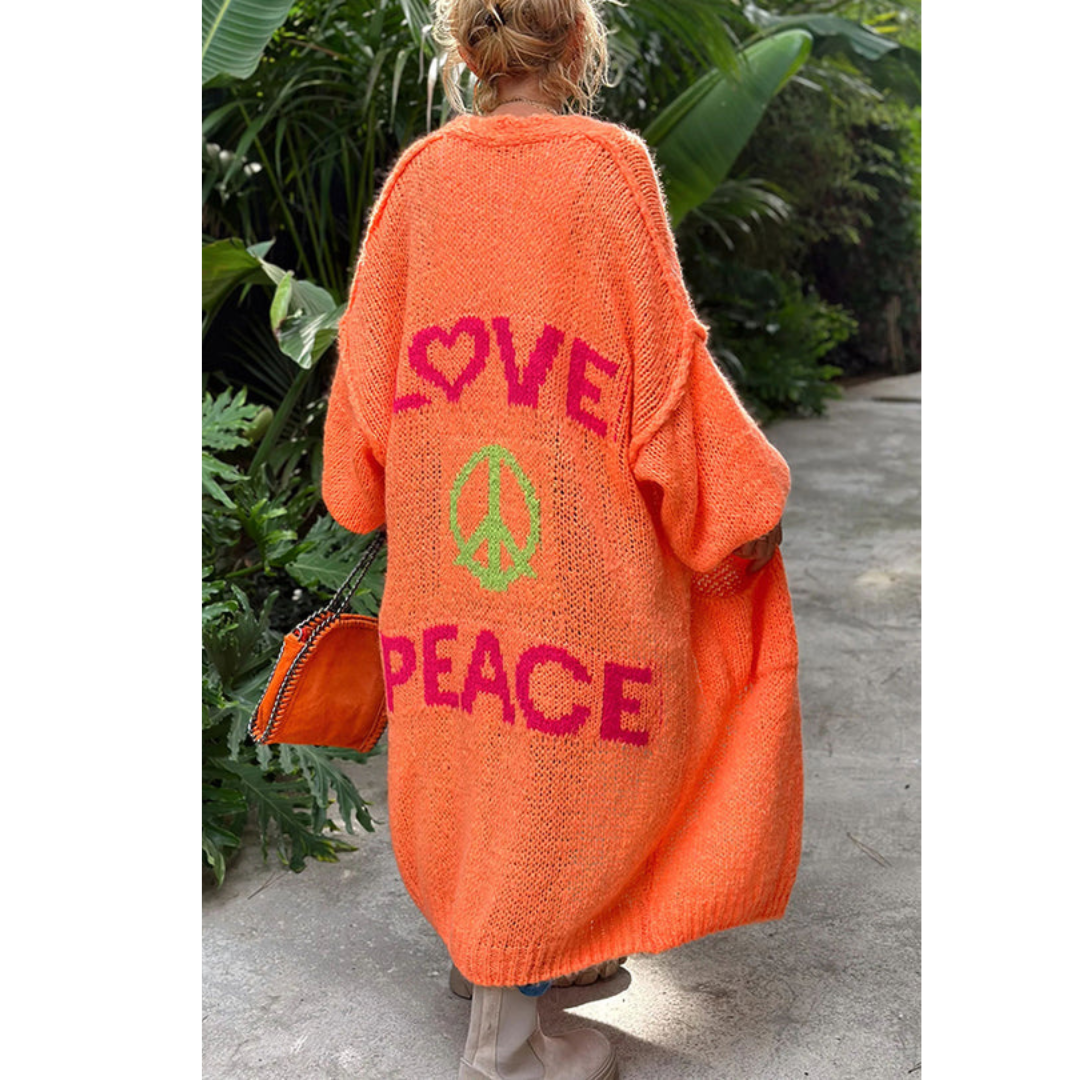 peace strickjacke | Ibiza