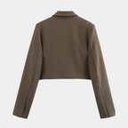 R&B | Cropped Blazerjacke Maßgeschneiderte Langarm Open Front