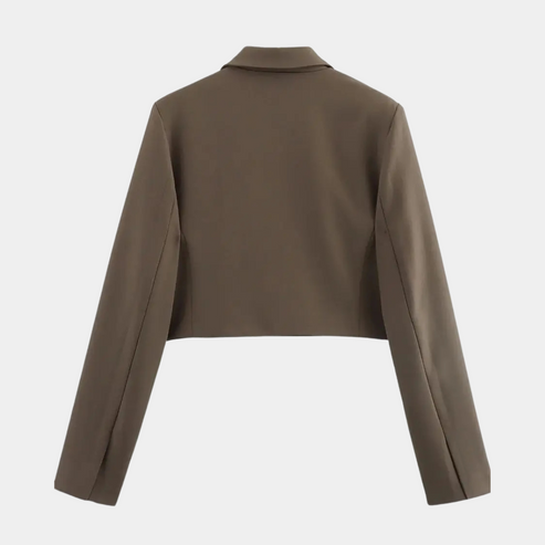 R&B | Cropped Blazerjacke Maßgeschneiderte Langarm Open Front