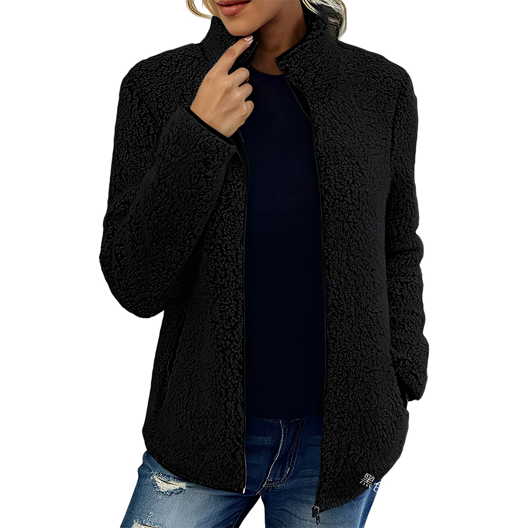 R&B | Eleganter Fleece-Veloursmantel für Damen