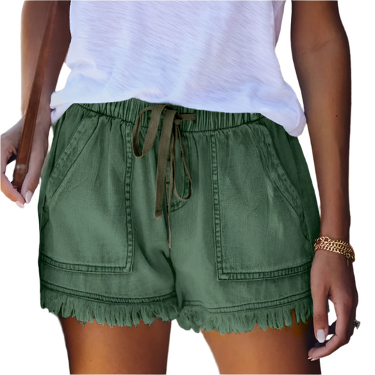 R&B | High-Waist Denim-Shorts
