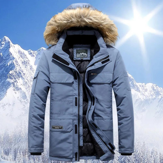 R&B | Parka Herren mit Pelzukragen