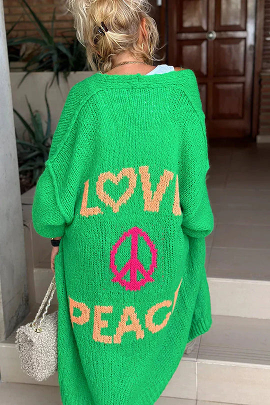 R&B | Peace Modische Strickjacke