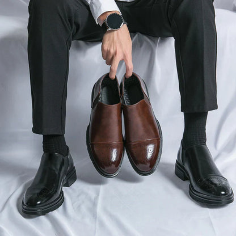 R&B | Elegante Herrenschuhe Klassische Slipper Anzugschuhe mit Eleganter Verarbeitung