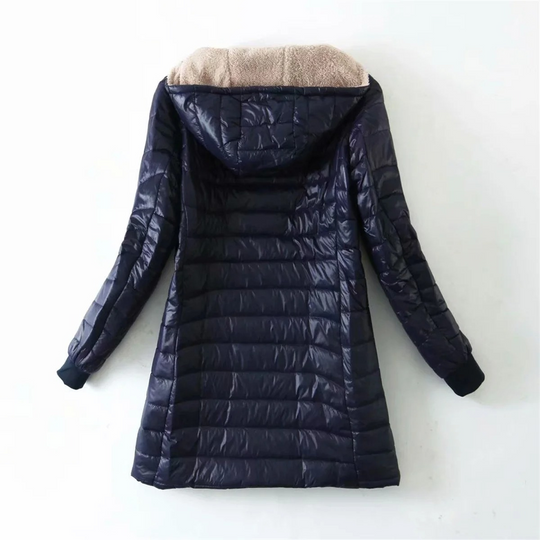 R&B | Luxuriöse Fleecegefütterte gepolsterte Jacke mit Kapuze für zusätzlichen Komfort Ideal für Herbst/Winter