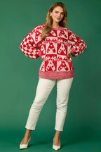 R&B | Zuckerstangen-Weihnachtsnadeln & LR&Bkuchenmann Strickpullover