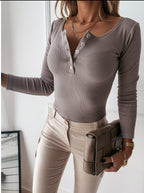 R&B | Carin Geripptes Henley Tee