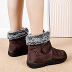 R&B | Damen Wasserdichte Stiefel Aus Schlaufenkaninchenfell