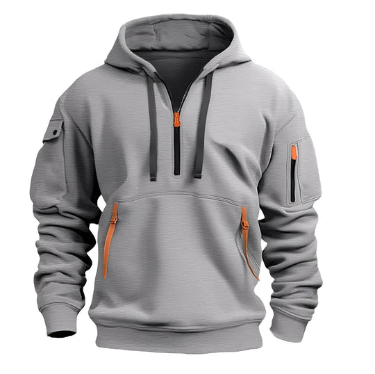 R&B | Locker Hoodie mit Halbzip für Männer