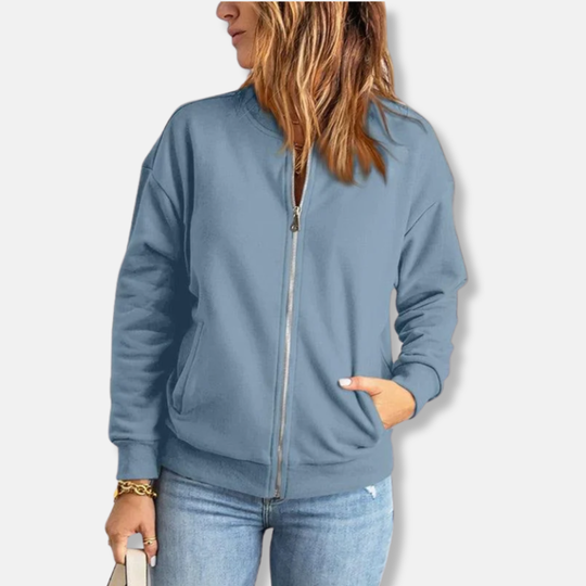 R&B | Jacke - Leicht - Lässige Passform - Reißverschluss - Rippenbündchen - Lässiger Look