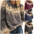 R&B | Strickpullover - Weiche Wollmischung - Nordisches Muster - Lässige Passform