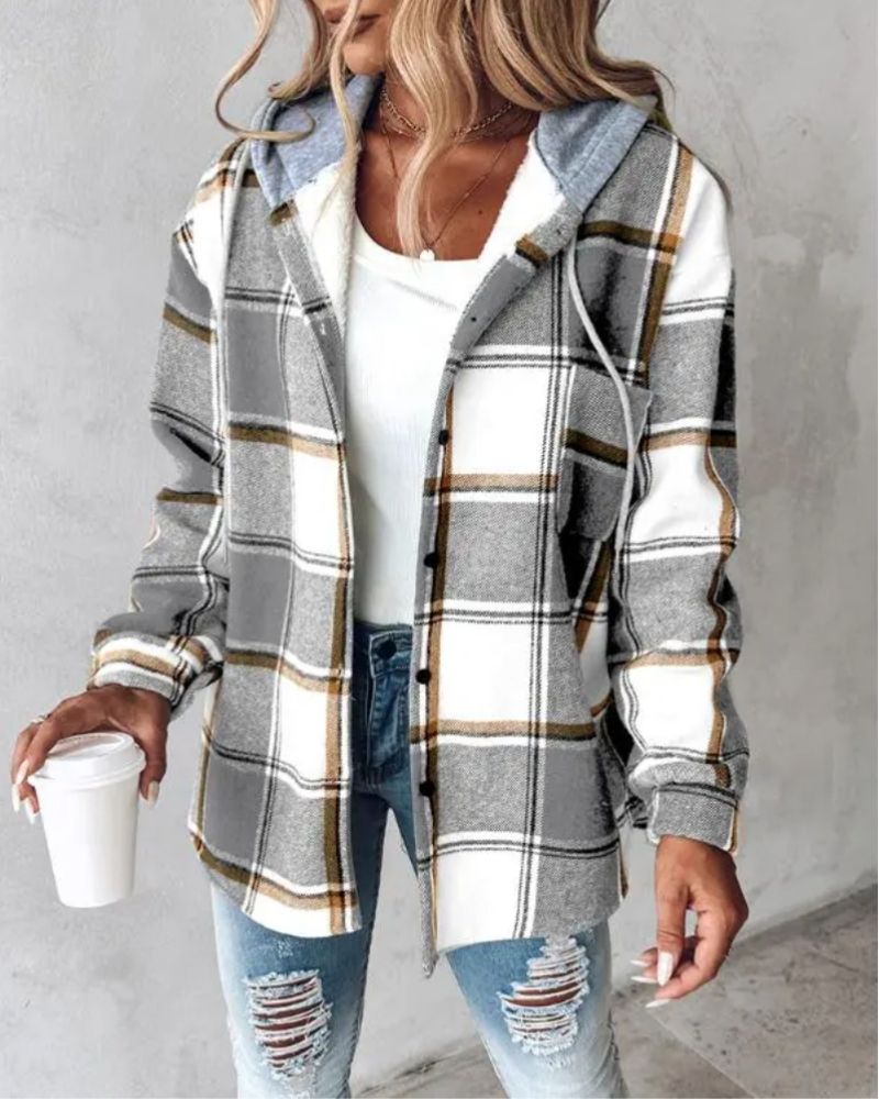 R&B | Weiche Flanell Bedruckte Jacke