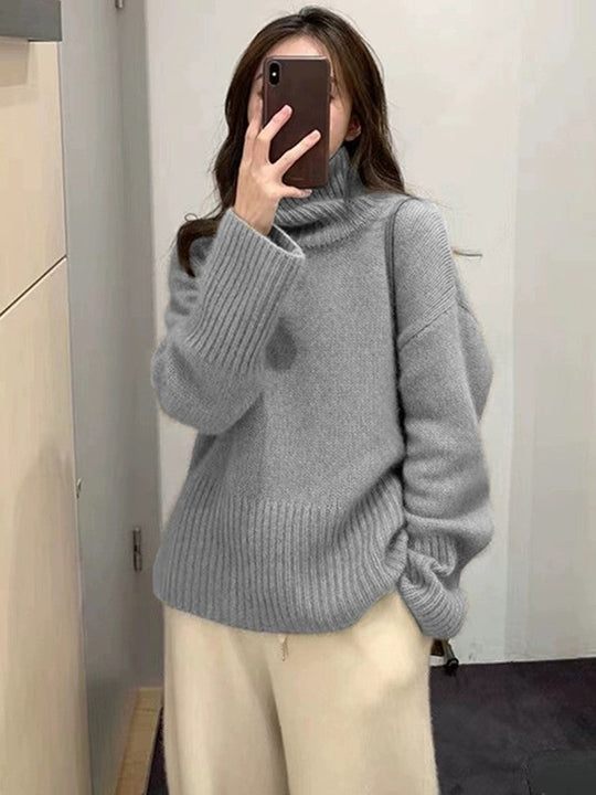 R&B | Strickpullover mit Hohem Kragen
