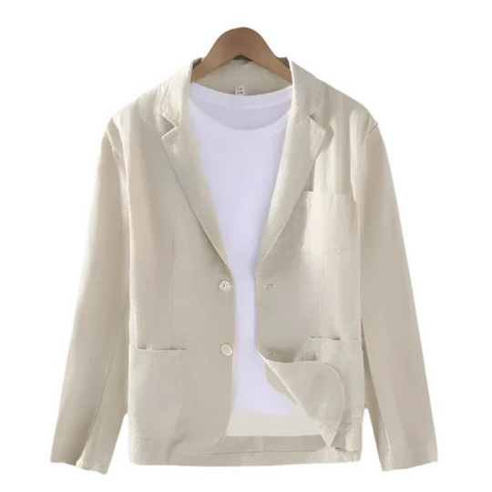 R&B | Herren Eleganter Italienischer Leinenblazer Charmante Jacke für Männer