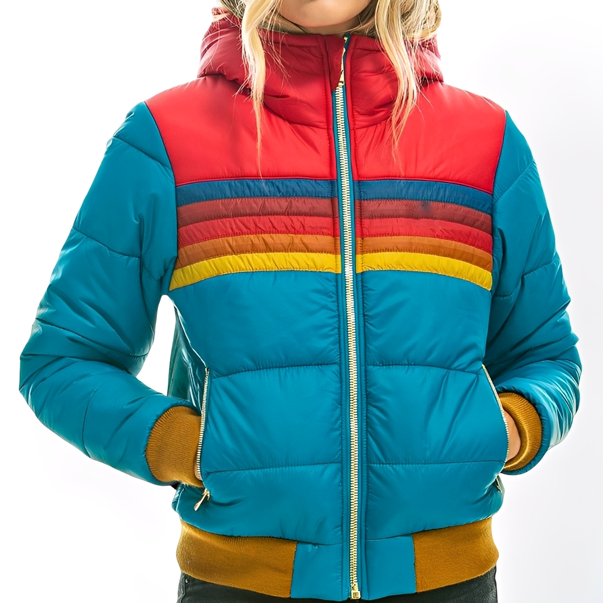 R&B | Klassische Parka-Jacke mit Kapuze für Damen