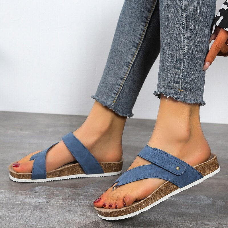 R&B | Orthopädische Sandalen mit Offener Zehenpartie und Korksohle