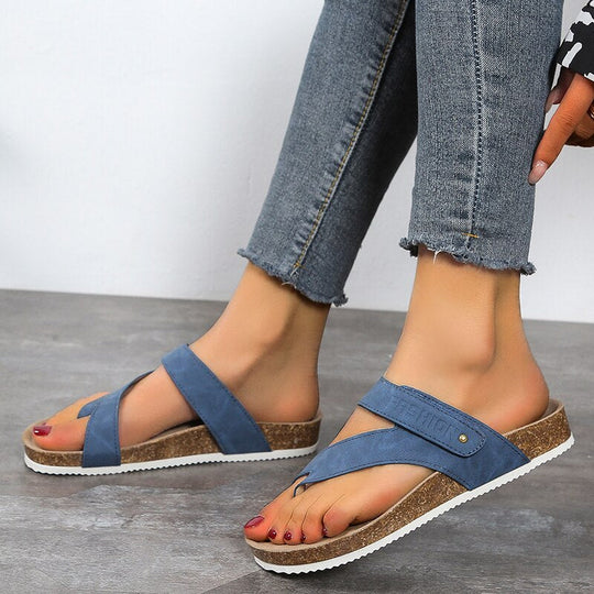 R&B | Orthopädische Sandalen mit Offener Zehenpartie und Korksohle