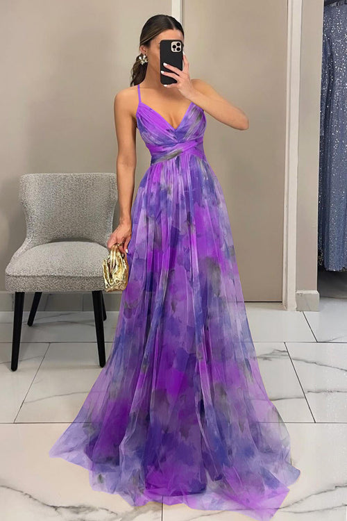 R&B | Enchant My Love Print Maxi Kleid