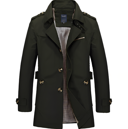 R&B | Lässige Mid-Länge Windjacke für Männer