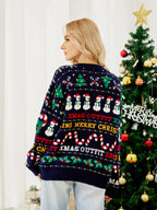 R&B | Crewneck PaillettenPullover – Schneemann & Weihnachtsbaum