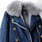 R&B | Urban Eleganz Denim & Pelzjacke